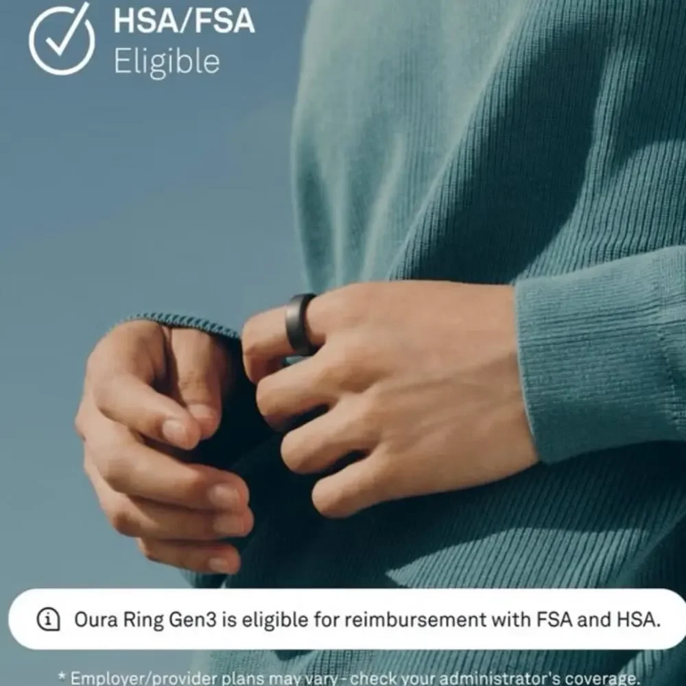 NEW Oura Ring Gen3 Horizon Stealth Smart Ring Sleep Tracker Fitness Wearable‎ 10